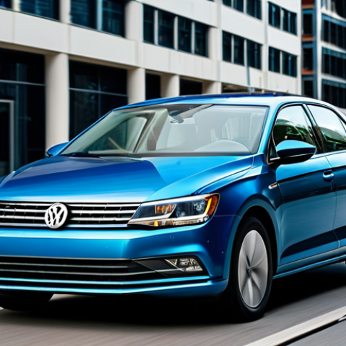 Jetta Hybrid in Urban Setting**

"A stylish, fully clothed professional is driving a modern Volkswagen Jetta Hybrid through a vibrant city street, appropriate attire, daytime, safe for work. The car showcases a sleek design with a subtle blue hybrid accent. Modern buildings and pedestrians are visible in the background. Perfect anatomy, correct proportions, natural pose, professional photography, high quality, family-friendly."

**
