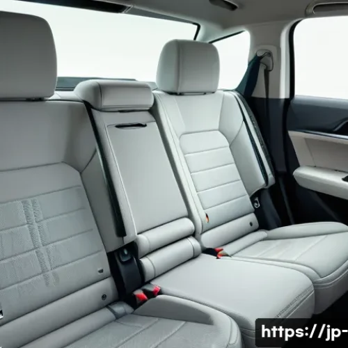 폭스바겐 아틀라스의 가족용 SUV 적합성 - A spacious and modern Volkswagen Atlas interior showcasing three rows of seats with ample legroom, s...